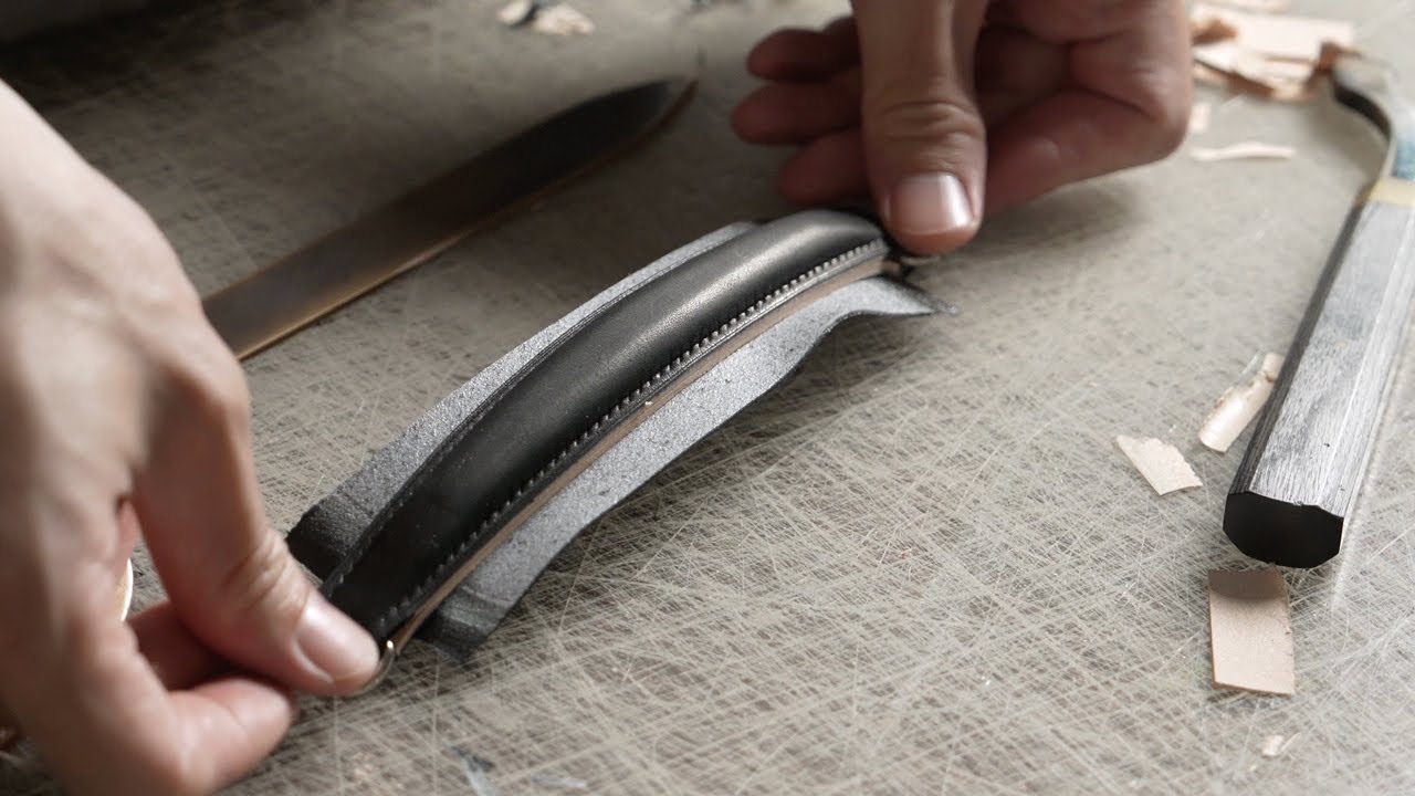 Making a Handmade Briefcase Handle - YouTube