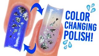 Color CHANGING Polish! with REAL 24K Gold &amp; Silver Flakes!