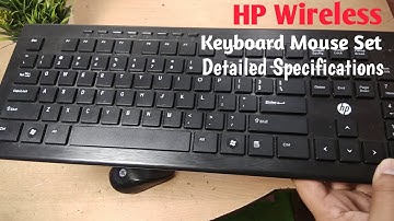 HP Wireless Keyboard Mouse Set | Full Detailed Specification