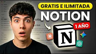 Cómo Tener NOTION GRATIS por 1 AÑO en 2026 (NADIE te lo cuenta)