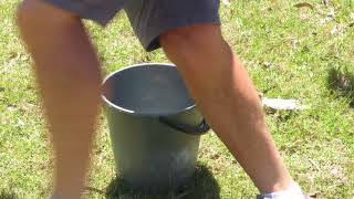 Bucket filling relay game #1