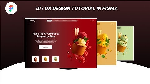 Ice Cream Website Design in figma | Website Design Tutorials for Beginners | Figma UI/UX Design 2025