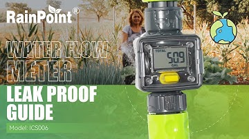 #RainPoint |【ICS006】Water Flow Meter Leak Proof Guide.#MoreThan Water Saving