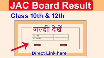 JAC Result 2025 -Class 10th & 12th - Jharkhand Board class 10th & 12th Result 2025 Direct Link