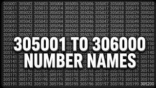 305001 to 306000 Number Names | English Counting Challenge 2026 🔥