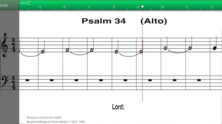 R&A Psalm, 30th Sunday In Ordinary Time 2025, Psalm 34, Alto