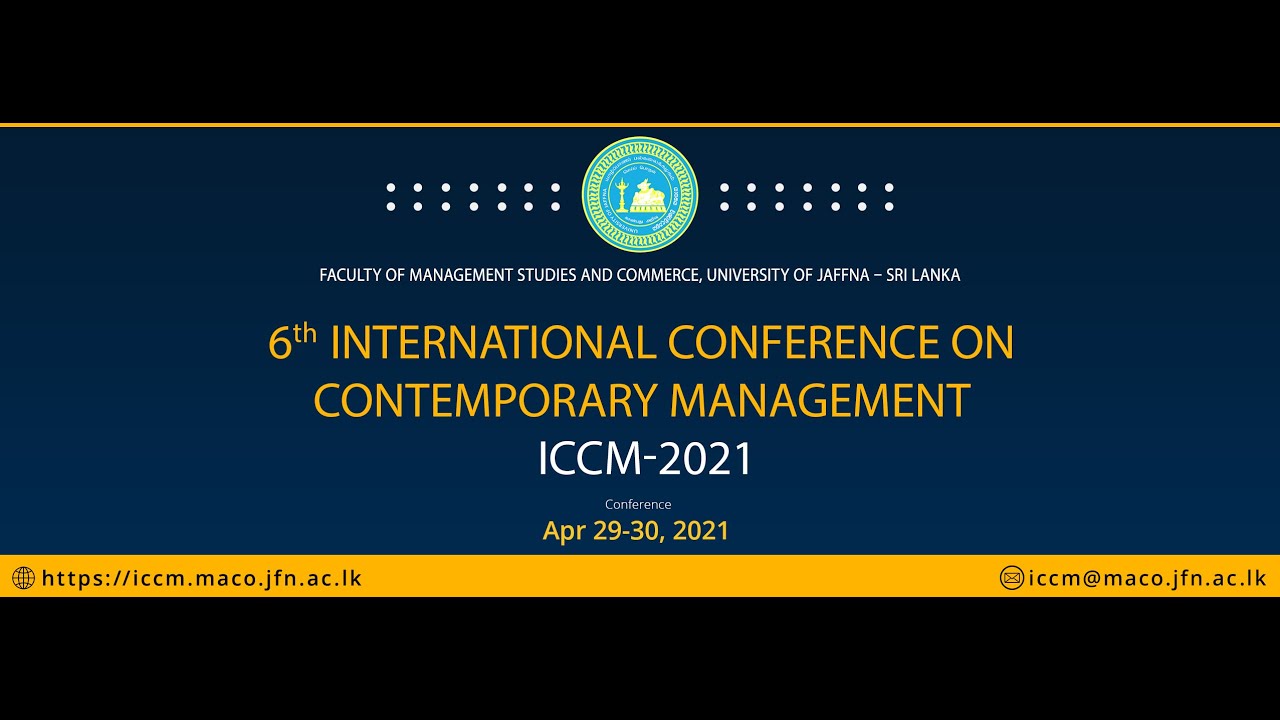 6th International Conference on Contemporary Management - Keynote Speaker - Prof. Gary Dessler