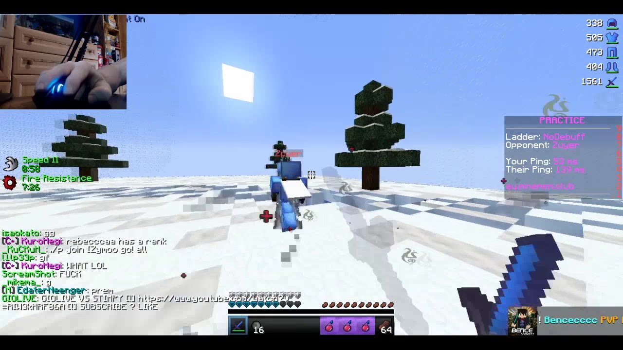 Handcam?!?! - Minecraft 1vs1 - Bencecccc - 300 lájk?