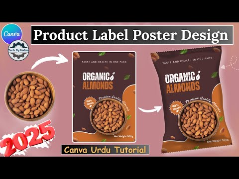 How to Create Product Label Design in Canva Product Advertising Poster Design