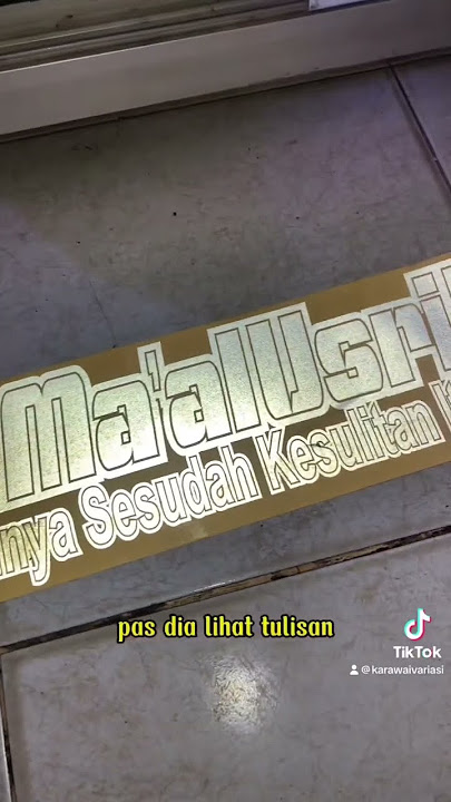 inna maal usri yusro cutting stiker