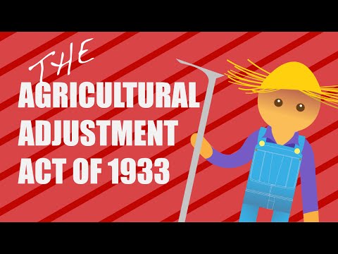 Vidéo: L'Agricultural Adjustment Act était-elle inconstitutionnelle ?