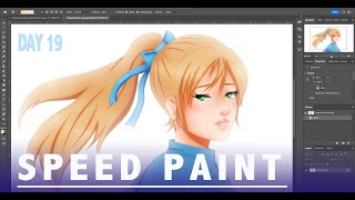 Ponytail | Speed Paint - Inktober Day 19