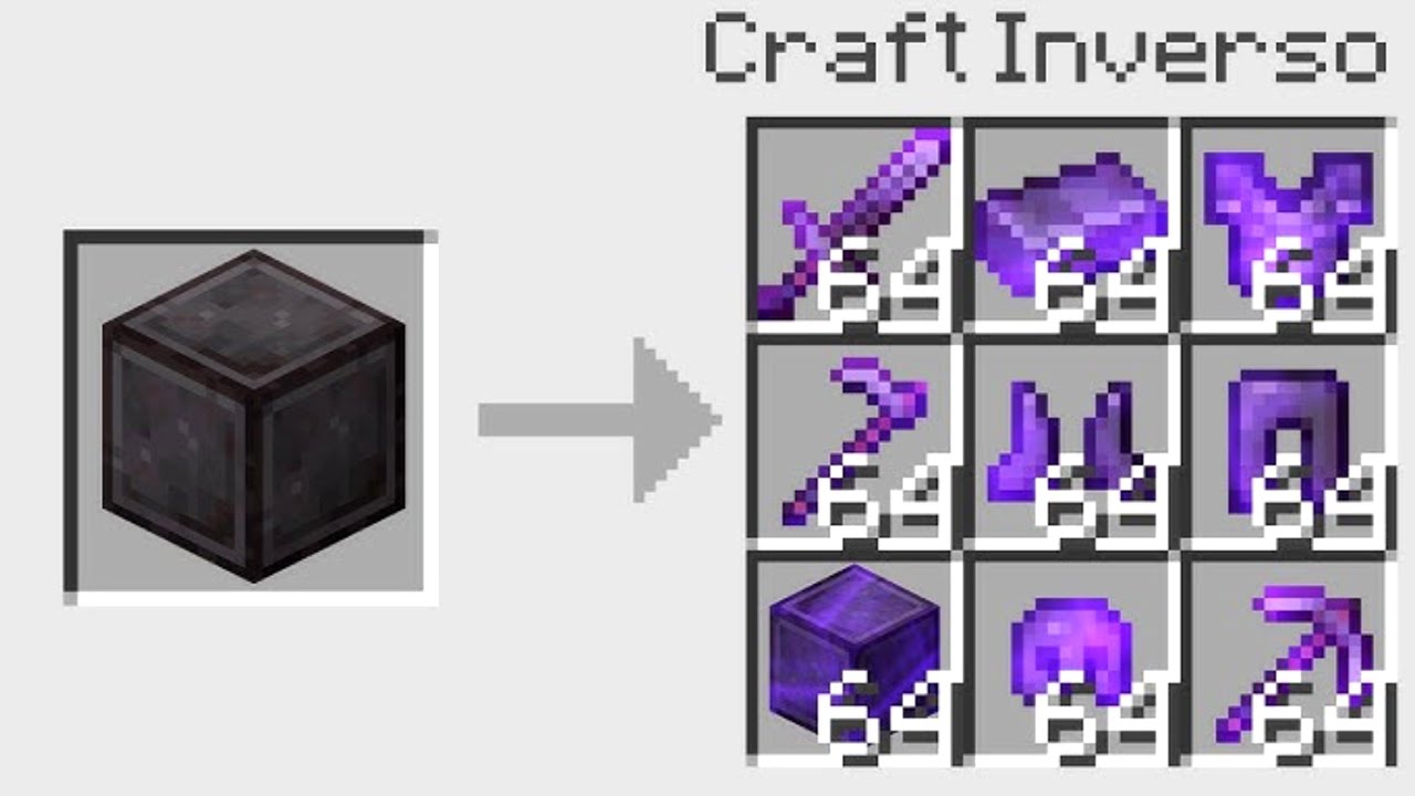 Minecraft, But Crafting Is Reversed... - YouTube