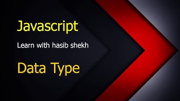 data types in javascript || Bangla tutorial
