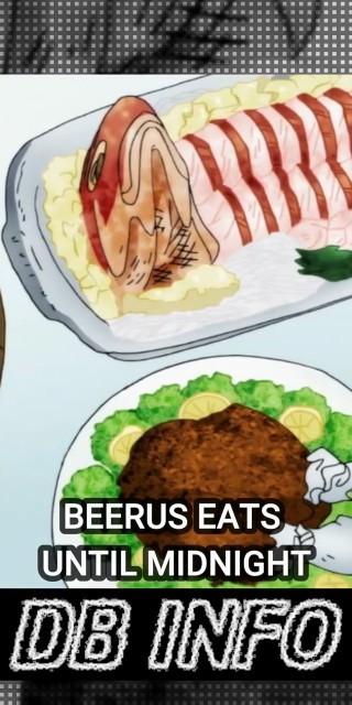 BEERUS EATS AS IF UNIVERSE 7 WILL BE ERASED. #anime #dragonball #dragonballsuper #dbs #dbsuper #eat