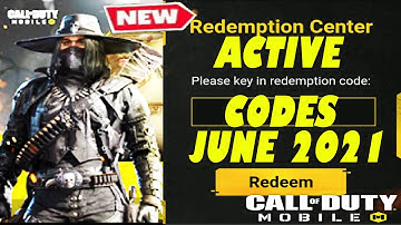 Call of Duty Mobile Redeem Code June 2021|Working New Redeem Code CODM 22 June 2021|CODM Redeem Code