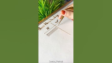 How to learn basic lines #mehndi #shorts #tutorial