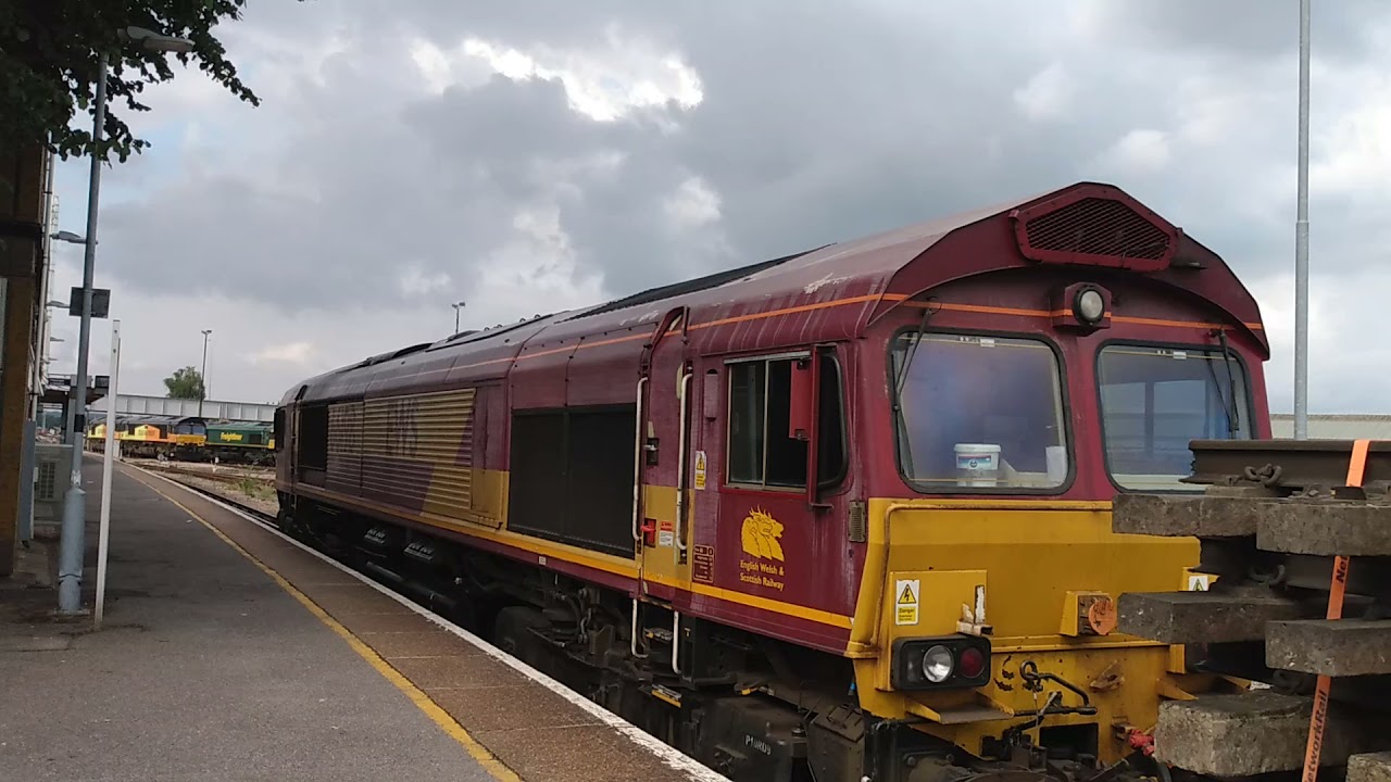 EWS class 66 at Eastleigh rail train
