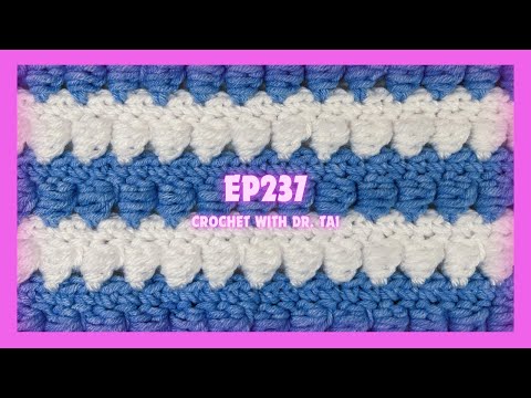 EP237 😍😍 Crochet the Bead Stitch Pattern Tutorial TRY IT!!!