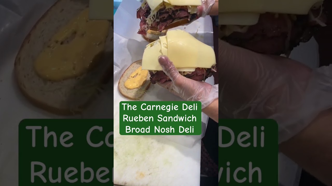 Carnegie Deli Rueben Sandwich Broad Nosh Deli #shorts Broad Nosh Bagel Deli Catering NYC