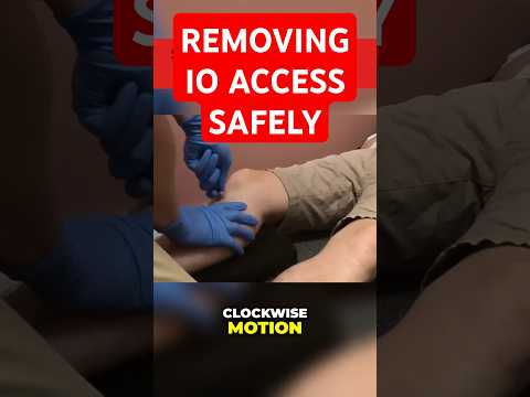 Removal of intraosseous (IO) needle