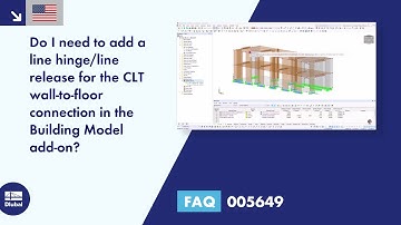 FAQ 005649 | Do I need to add a line hinge/line release for the CLT wall-to-floor connection in t...