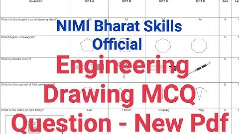 New NIMI Engineering Drawing MCQ