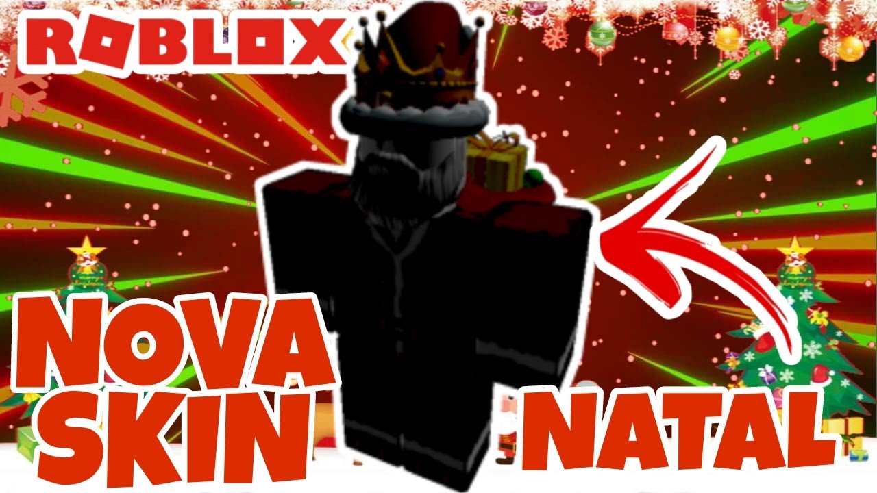 Minha Nova Skin De Natal No Roblox Youtube - nova skin do roblox