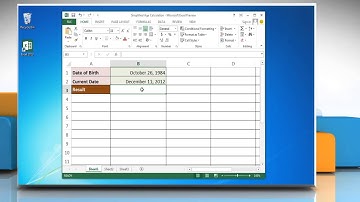 How to do Simplified Age Calculation in Excel