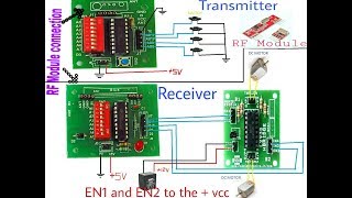 DC Motor controlling using RF Module ,by Fusion volt