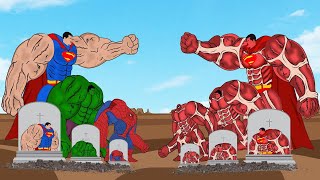 Super Hero : Rescue HULK & SPIDERMAN Vs Evolution of TITAN Hulk, Spider-Man Size comparison [2024]