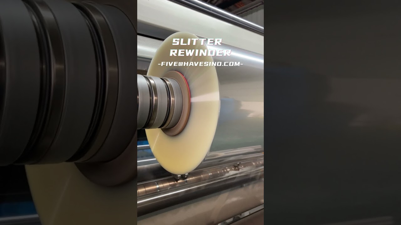 Flxible packaging film slitting rewinding machine for bopp film