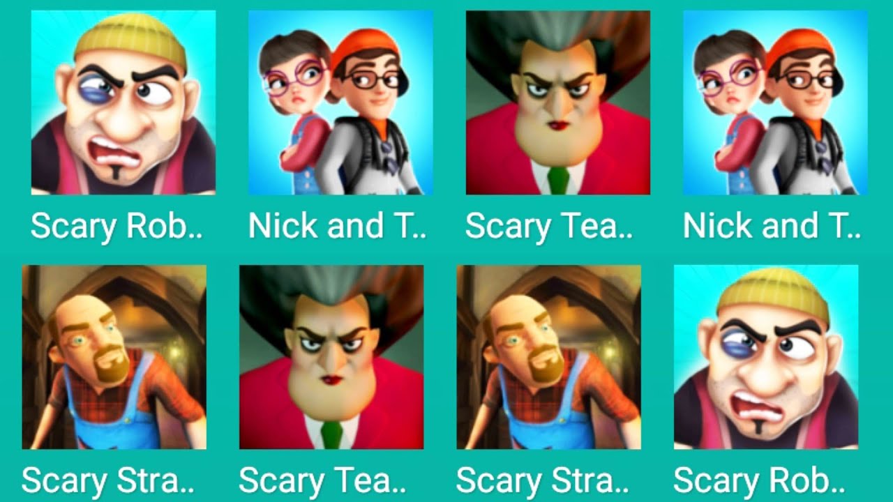 Scary Teacher Vs Nick and Tani vs Scary Robber Vs Scary Stranger Vs Scary  Teacher 2 Caught battles, Real-Time  Video View Count