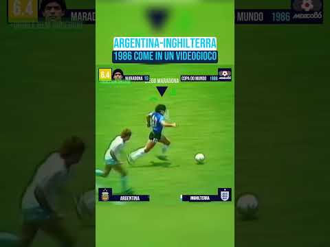 Video Argentina-Inghilterra, 1986 una ricostruzione particolare del gol di Maradona