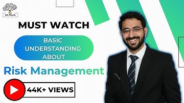 Lecture 1: Introduction to CA Final Risk Management Lectures | Score 80+ Marks | CA Shivam Palan