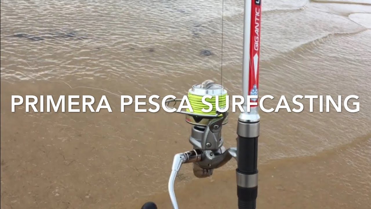 Surfcasting primer día de pesca después de varios años