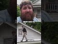 Surprising a kind man with a roof!