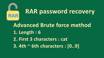 RAR password recovery (Android app) #3 : use advanced brute force