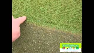 Replacement sports pitch synthetic carpet sand infill