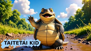 The Alligator Snapping Turtle Swim - Fun Animated Music Video for Kids - TAITETAI KID