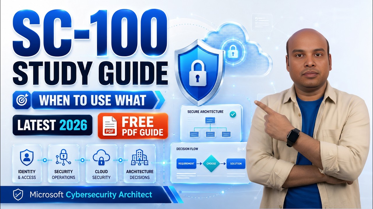 SC-100 Study Guide 2026 | Microsoft Cybersecurity Architect Exam Prep + Free PDF | July 2026 Update