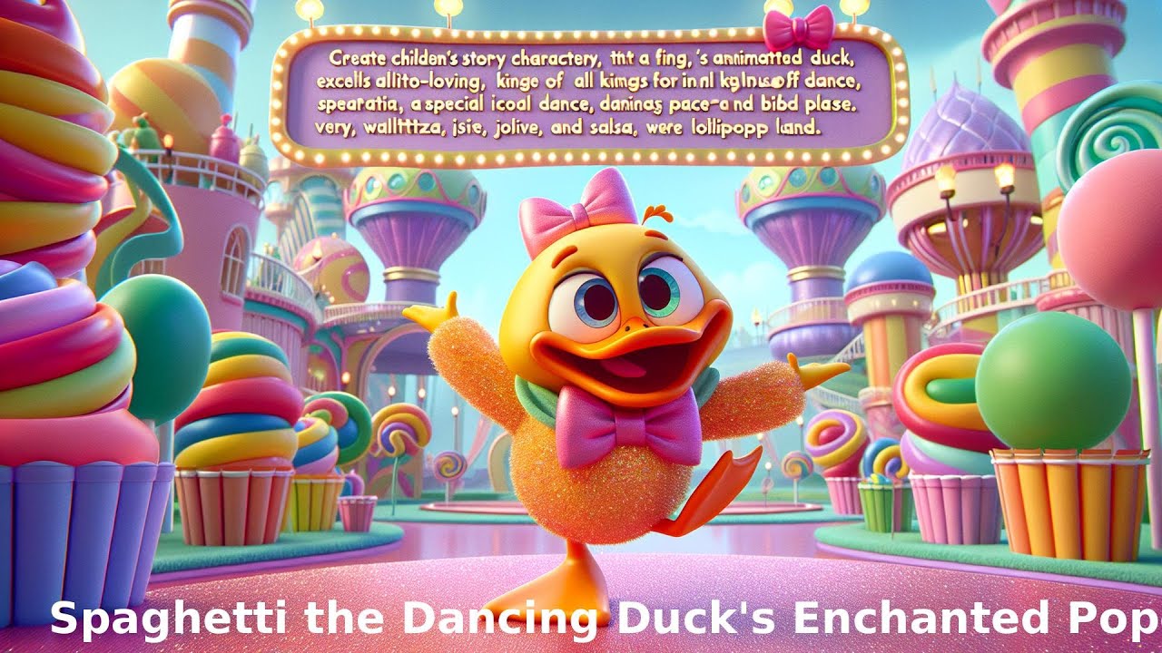 Spaghetti the Dancing Duck's Enchanted Popcorn Party in Lollipop Land