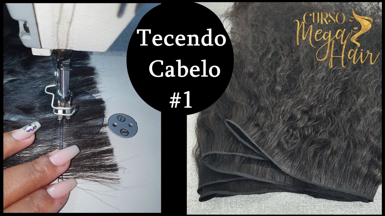 TECENDO CABELO NA MÁQUINA DE COSTURA #1| Por Alê Soares ❤