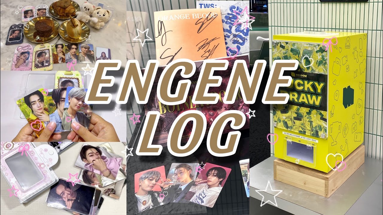 엔진로그 #3 | ENGENE LOG • enhypen kpopmerch free lucky draw event • more photocard and collect book💕