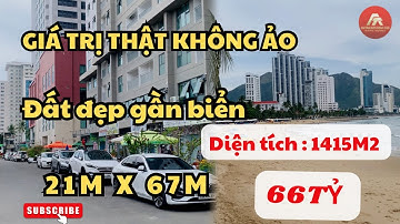 Giá trị THẬT không ẢO cho LÔ ĐẤT ĐẸP 2 mặt tiền gần BIỂN HÒN CHỒNG | 21m x 67m giá 66 TỶ