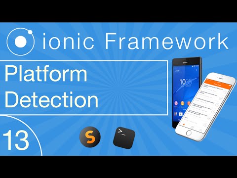 Ionic Cross Platform Development Tutorial 13: Platform Detection