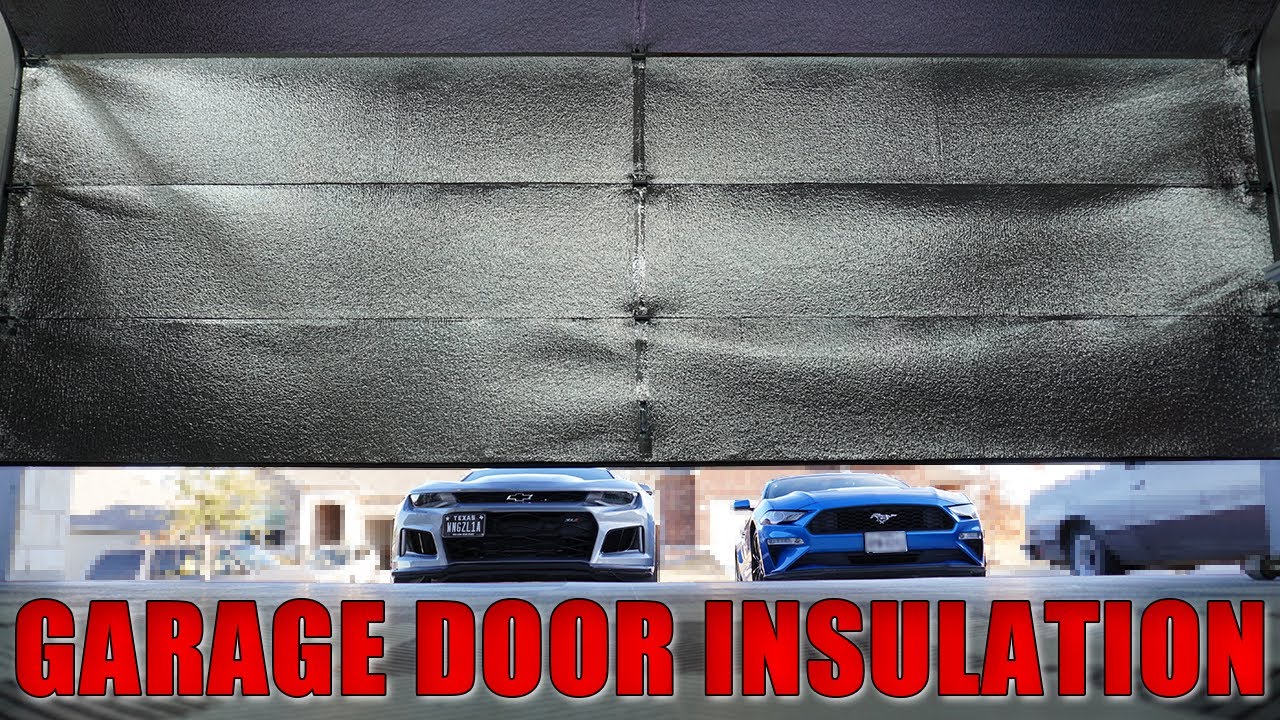 CHEAP & EASY WAY TO INSULATE YOUR GARAGE DOORS! WOW!! YouTube