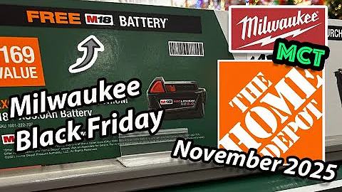 (FREE) Milwaukee Black Friday Deals at Home Depot!