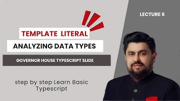 06 what is template literals  | learn basic  typescript  |governor house it  course classes