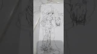 drawing wiht x Gigi||warning Blood or ichor||#drawing #editing #bloood #gigi #ichor#dandysworld